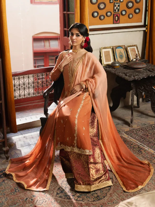 Elegant Peach Pink Kurta Suit for Women in Ireland