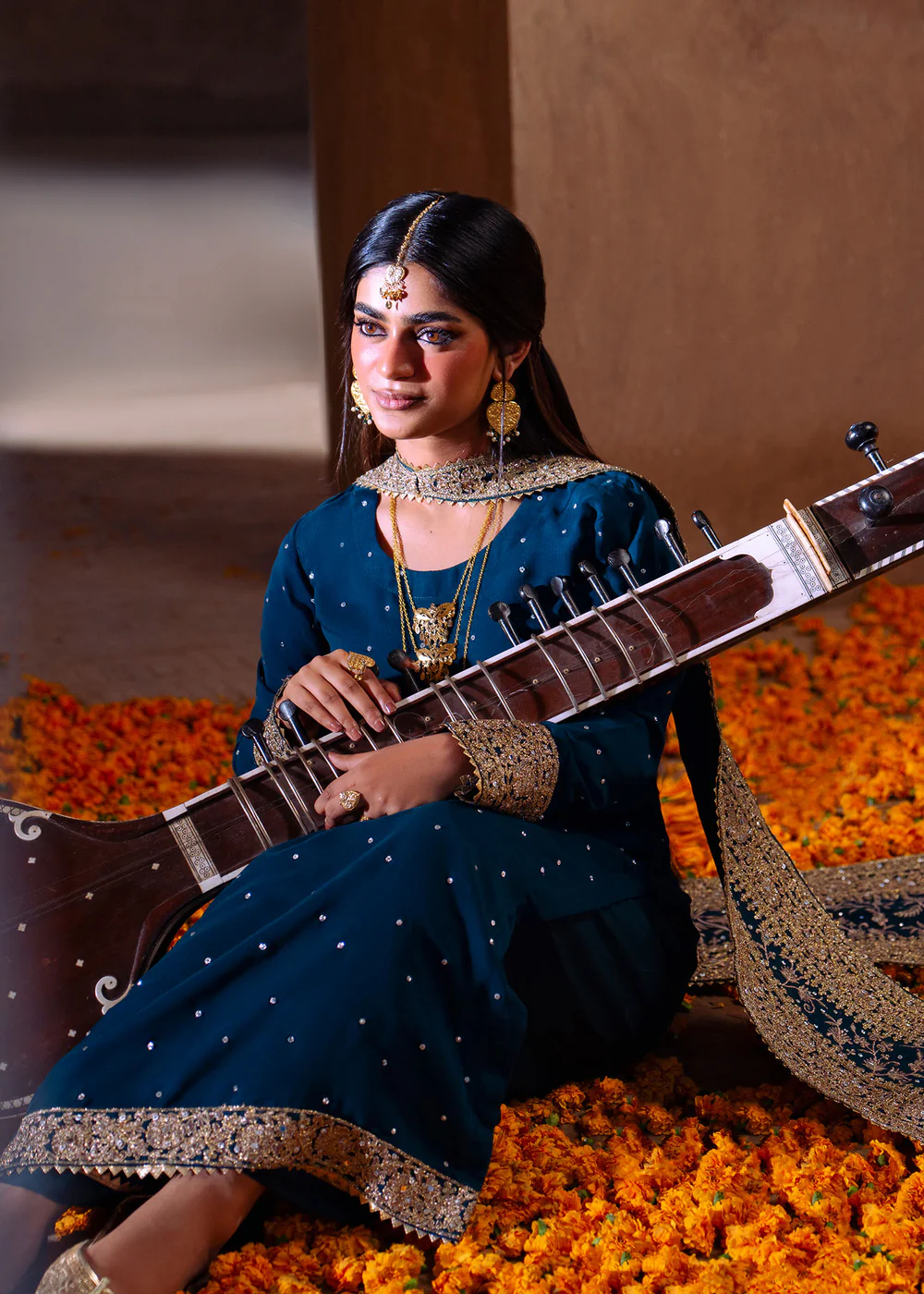 Elegant Cobalt Blue Kurta Suit for Women in Ireland - Image 4