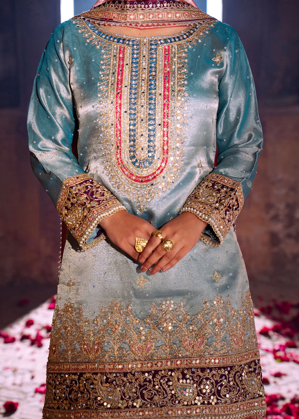 Pistachio Green Pakistani Lehenga Dress Ireland - Image 7