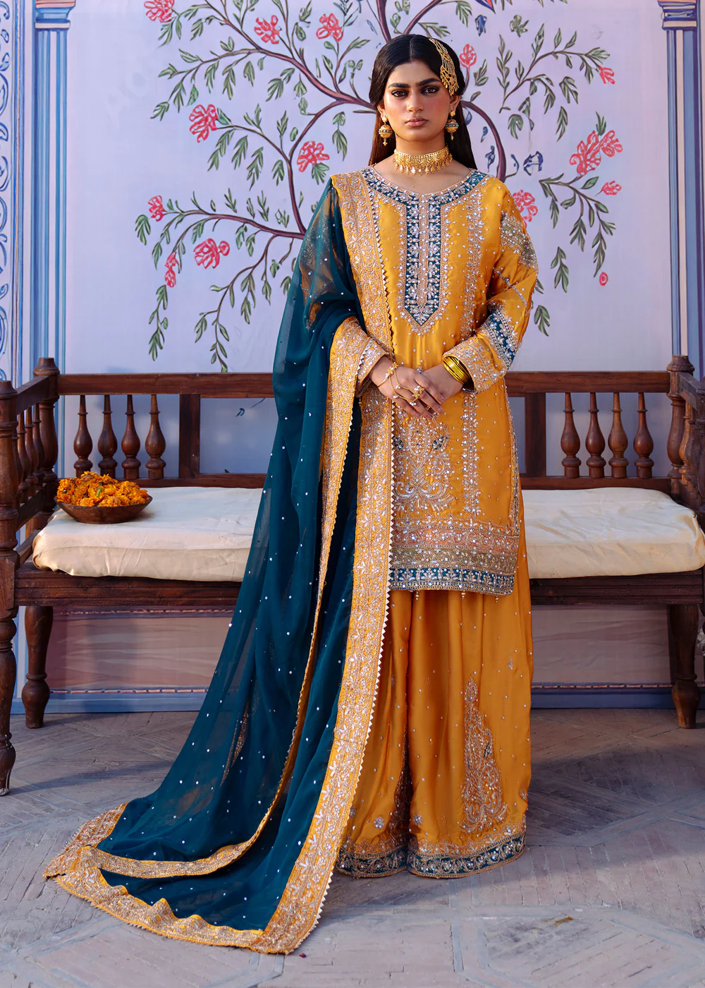 Marigold Pakistani Formal Dress in Ireland for Weddings - Image 3
