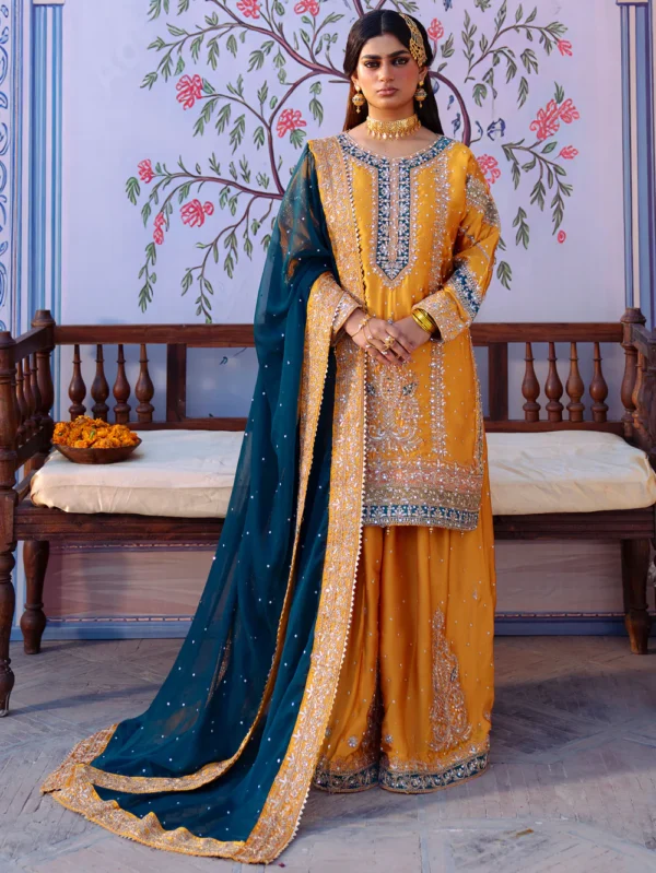 Marigold Pakistani Formal Dress in Ireland for Weddings