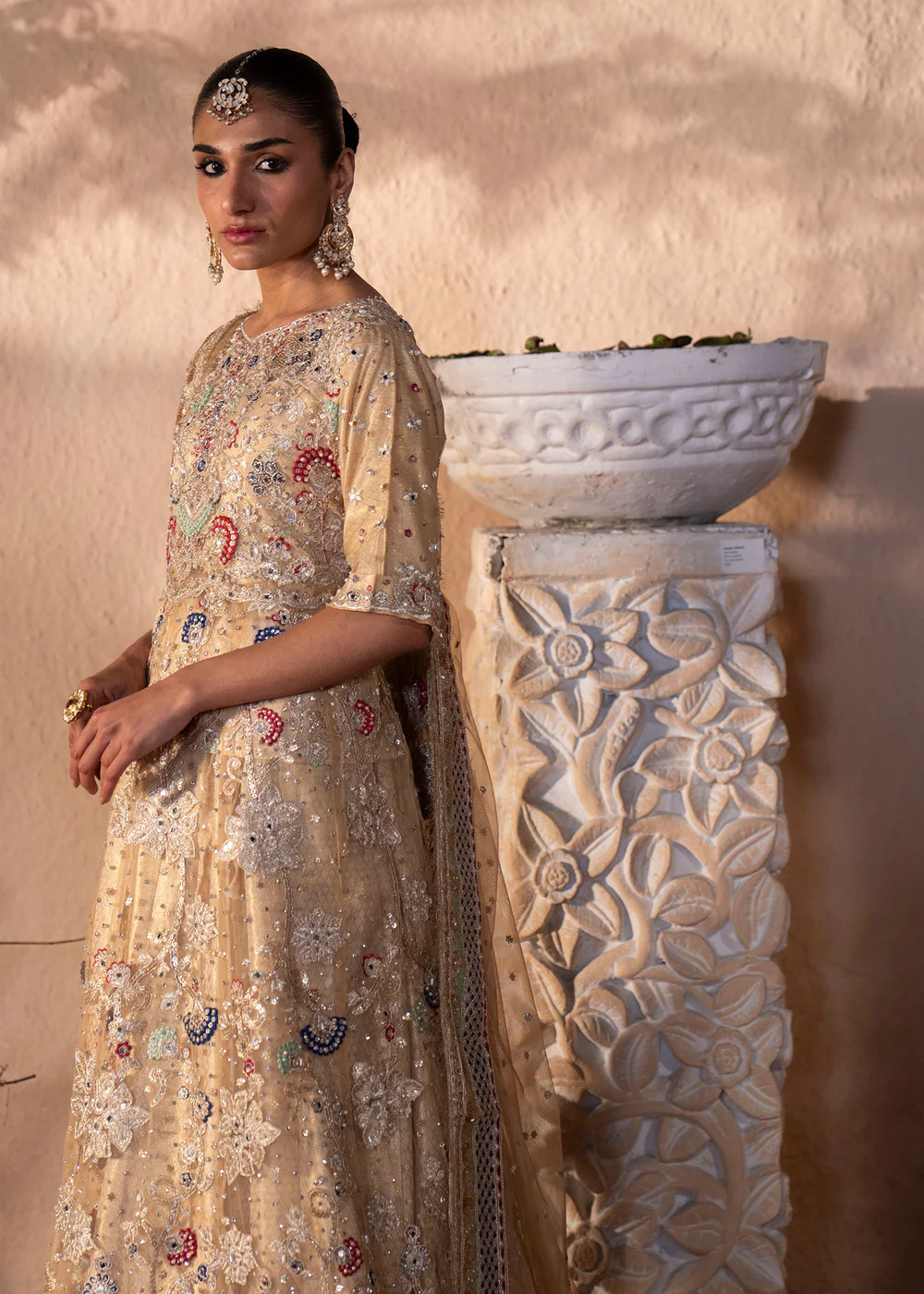 Multi Colour Net Maxi Suit for Women in Ireland - Image 7