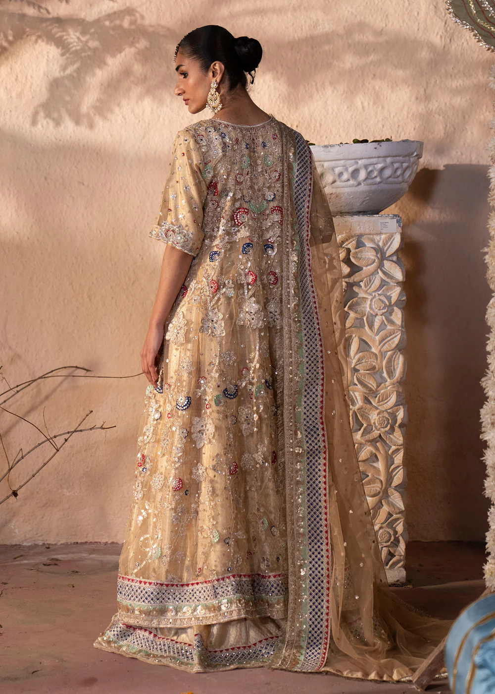 Multi Colour Net Maxi Suit for Women in Ireland - Image 6