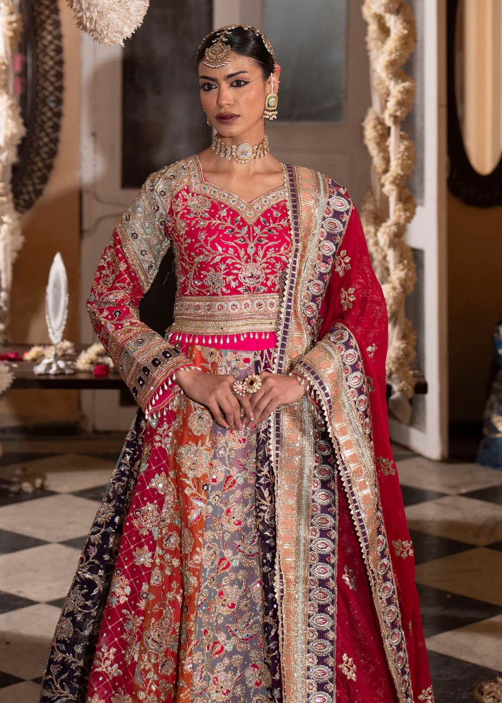 Multi Color Lehenga Dress 3 Piece Festive Wear In Ireland
