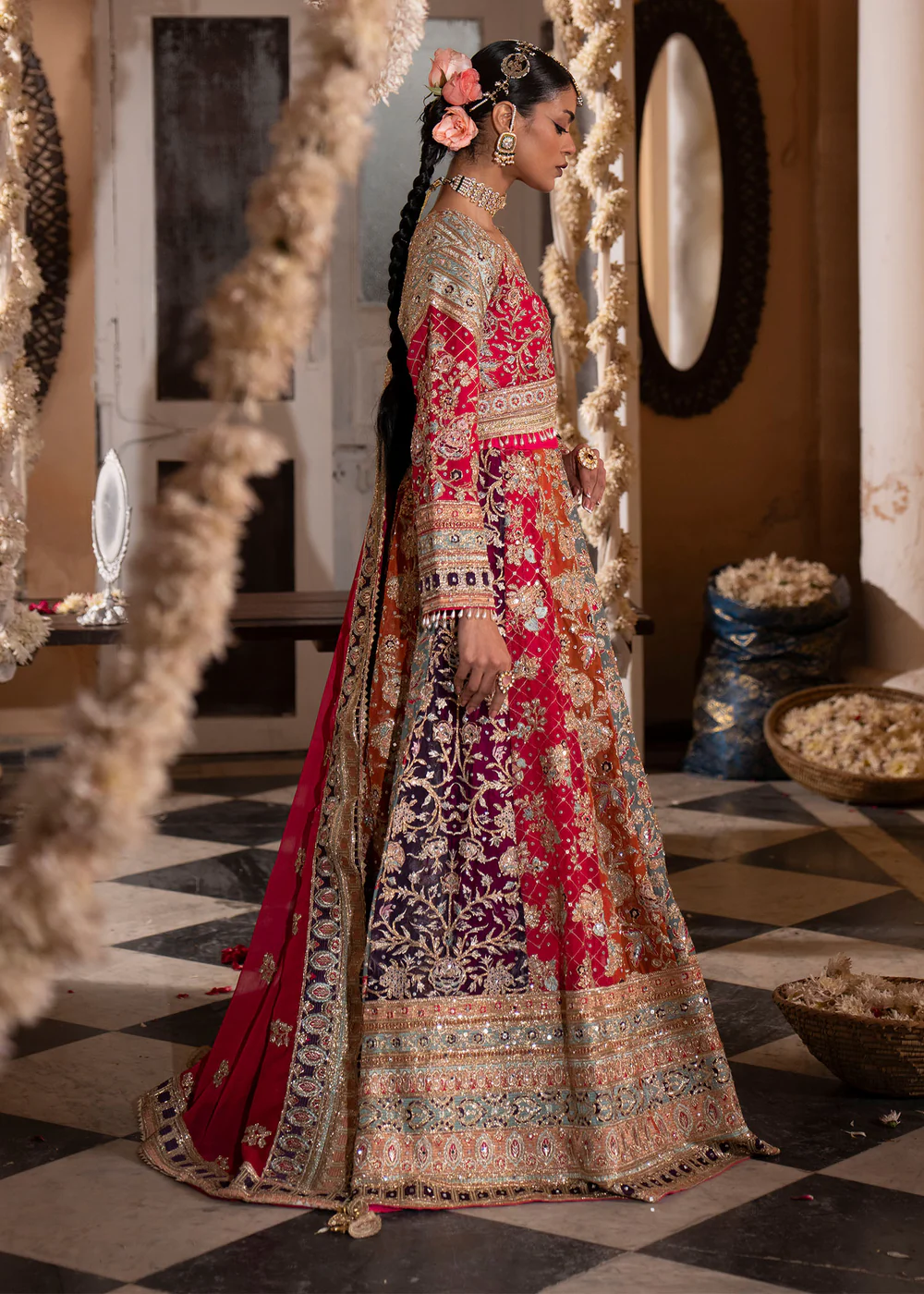 Multi Color Lehenga Dress 3 Piece Festive Wear In Ireland - Image 7
