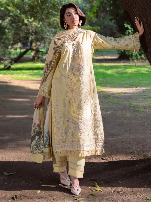 Light Yellow Lawn Suit for Women in Ireland