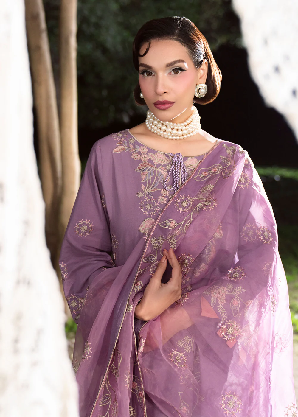 Purple Ash Pakistani Lawn Suit for Women Ireland - Image 5