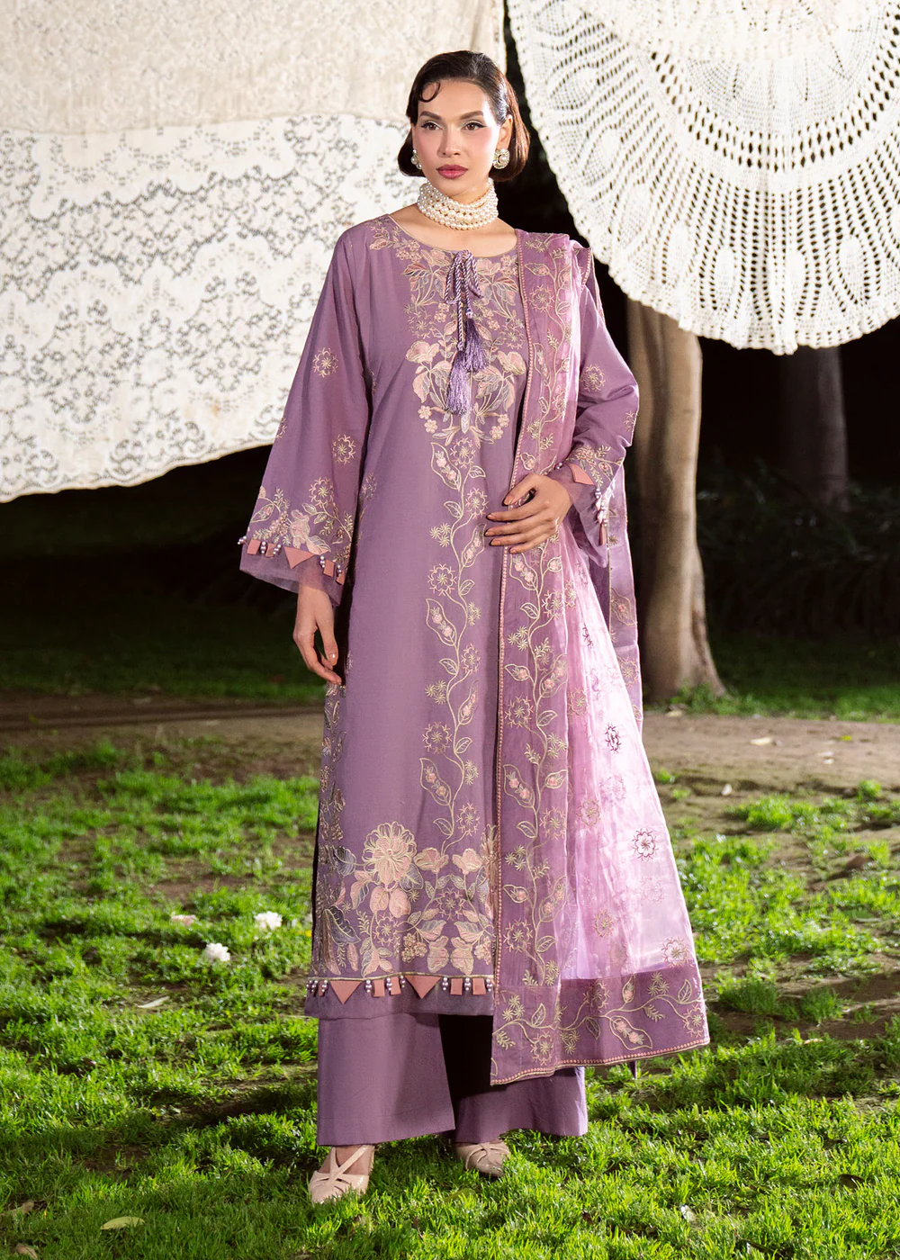 Purple Ash Pakistani Lawn Suit for Women Ireland - Image 11
