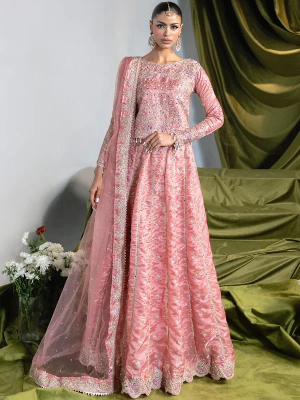 Blush Pink Embroidered Lehenga Choli Ireland