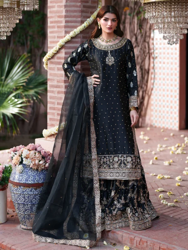 Black Silk Lehenga Suit for Women in Ireland