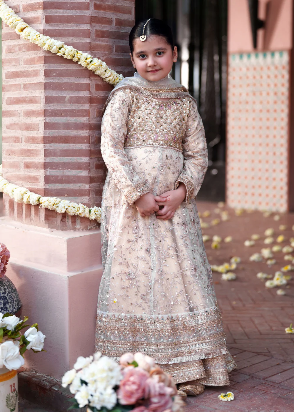 Gold Pishwas Party Wear Suit for Women Ireland - Image 6