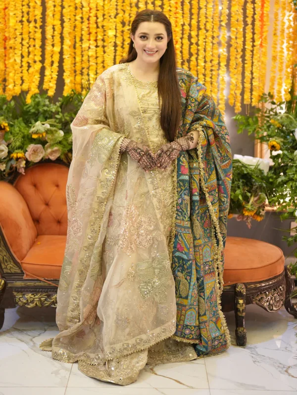 Ivory Sharara Party Wear Dress for Women in Ireland