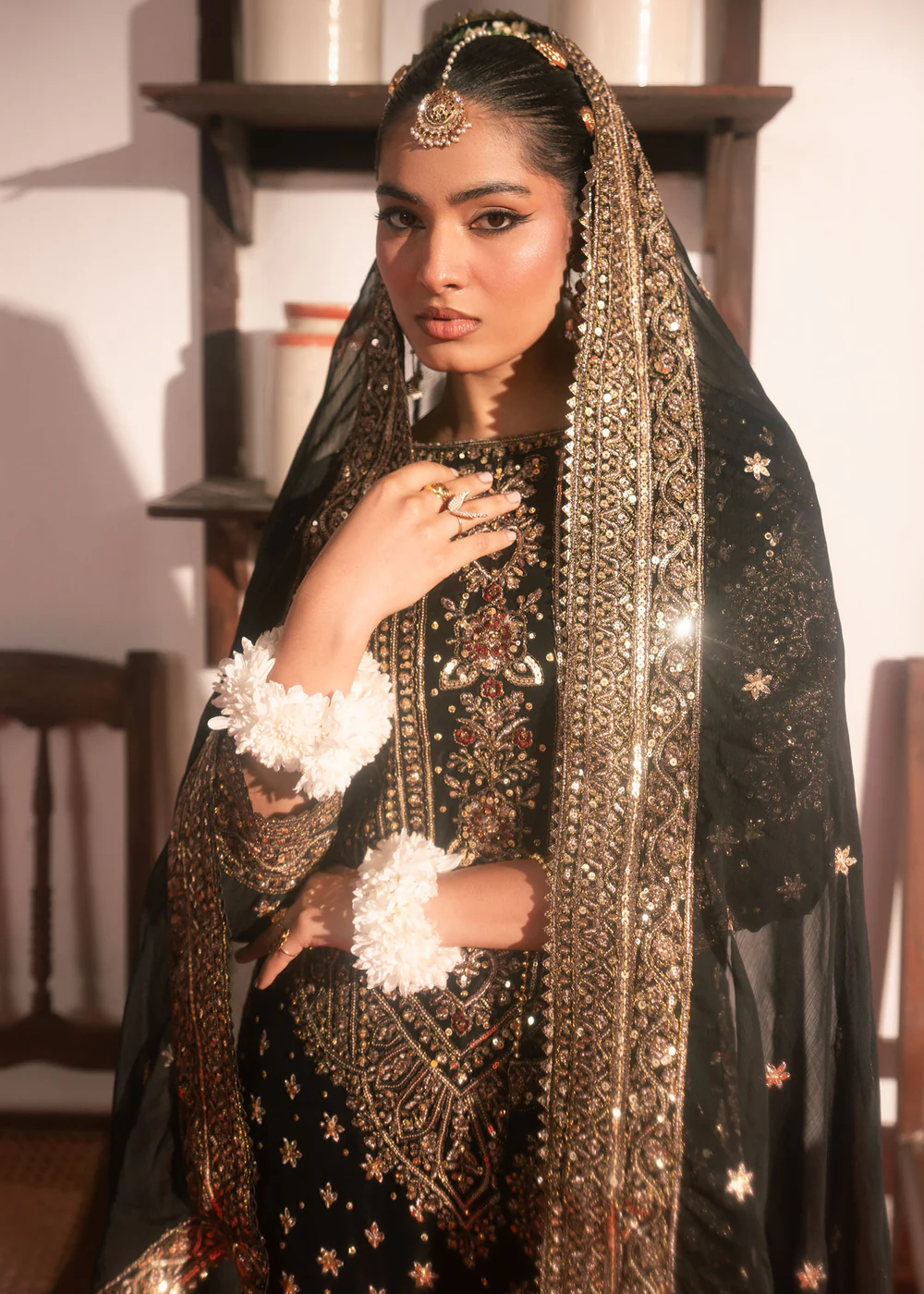Black Chiffon Formal Dress Ireland Wedding Wear - Image 9