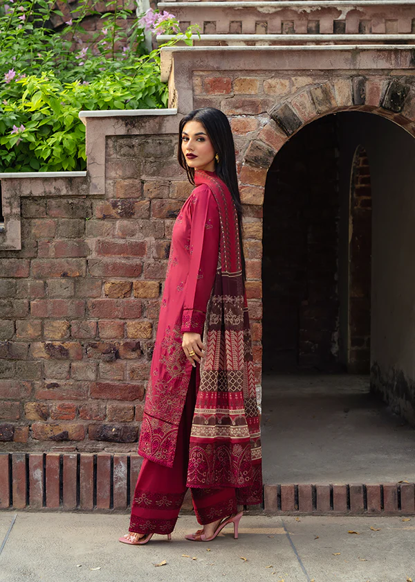 Crimson Embroidered Lawn Suit for Women Ireland - Image 6
