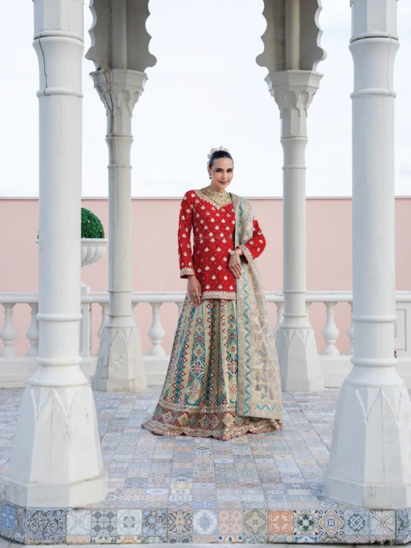 Imperial Red Lehenga Dress Ireland Wedding Formal Wear