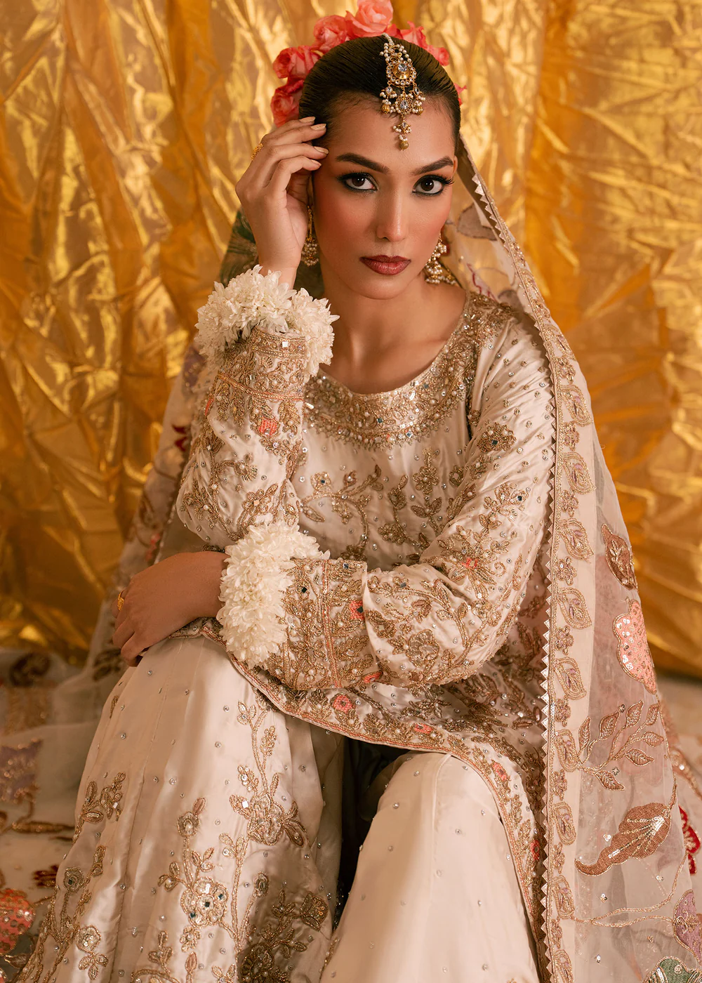 Ivory Sharara Party Wear Dress for Women in Ireland - Image 13