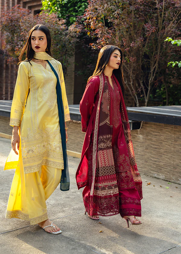 Crimson Embroidered Lawn Suit for Women Ireland - Image 4