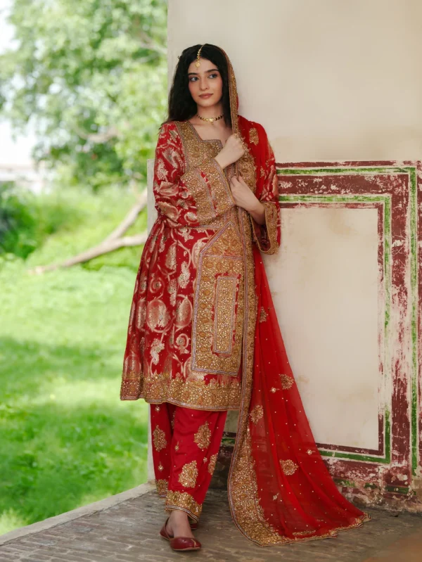 Red Balochi Wedding Dress for Women in Ireland