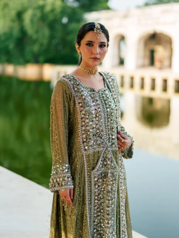 Yellow Green Chiffon Wedding Dress for Women Ireland