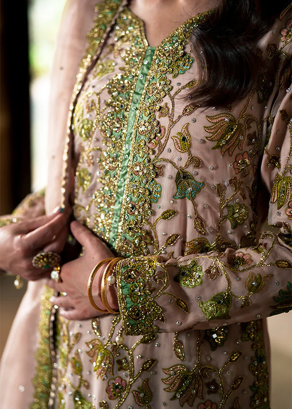 Pistachio Green Embroidered Wedding Suit Ireland - Image 4