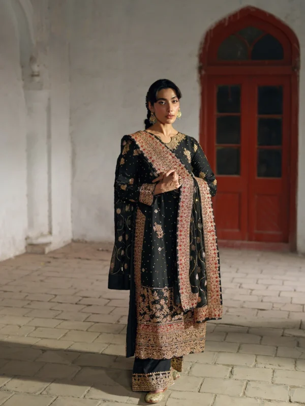 Black Chiffon Pakistani Wedding Dress for Women Ireland