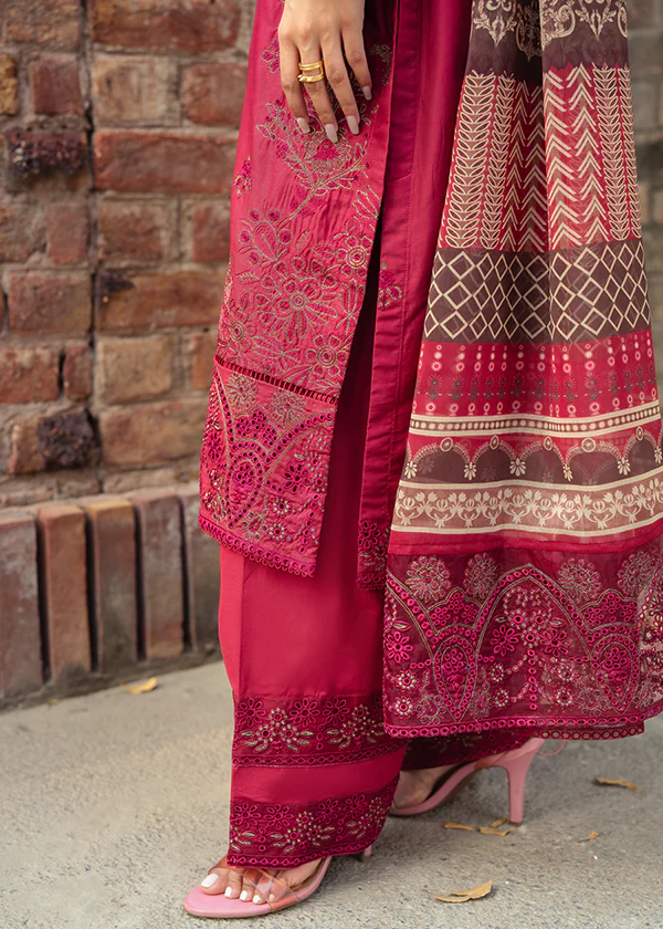 Crimson Embroidered Lawn Suit for Women Ireland - Image 2