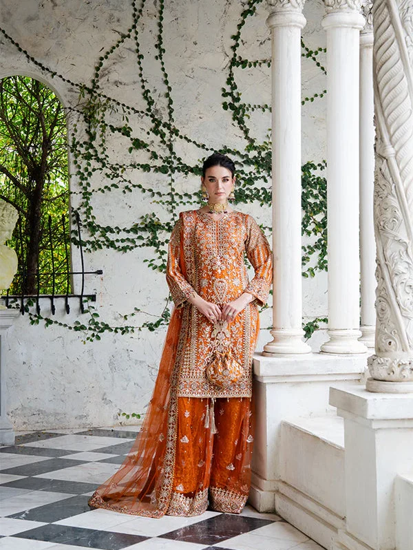 Amber Net Embroidered Wedding Suit in Ireland for Women