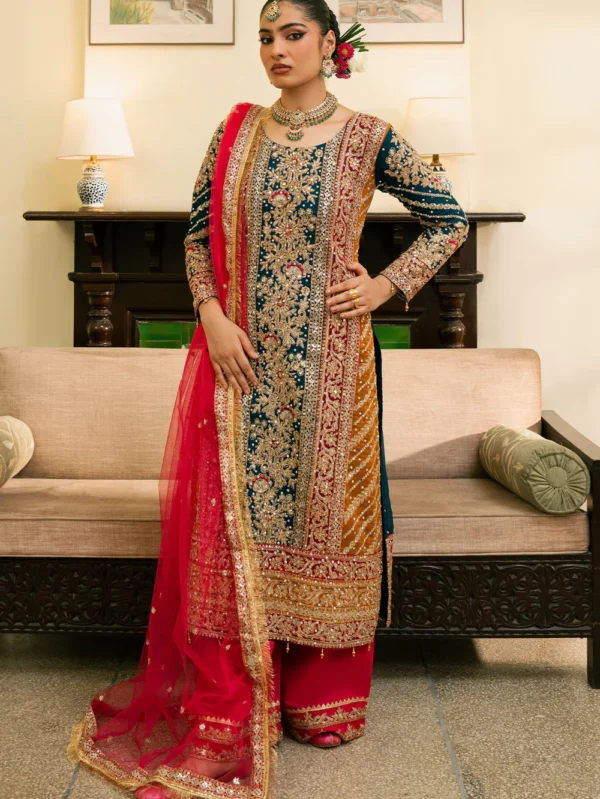 Multi Color Gharara Dress Wedding Wear Ireland Formal Suit