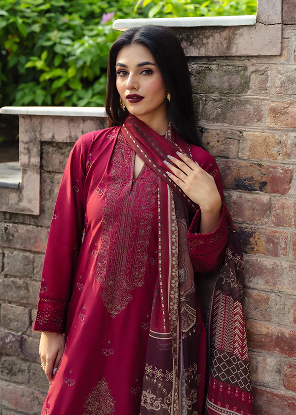 Crimson Embroidered Lawn Suit for Women Ireland - Image 8