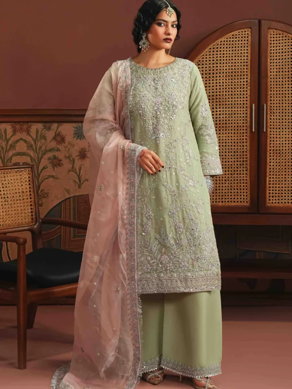 Mint Green Pakistani Wedding Dress in Ireland UK Style