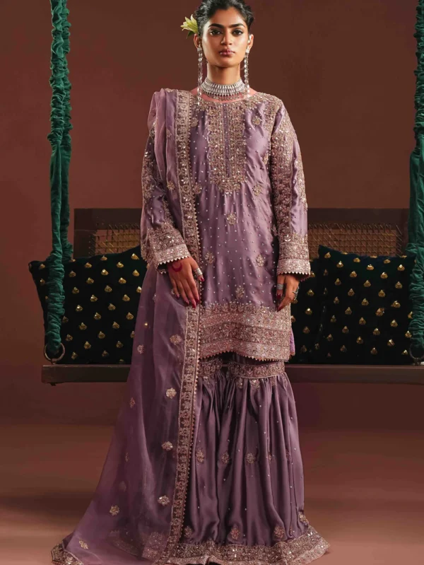 Lavender Gharara Dress for Wedding Wear in Ireland