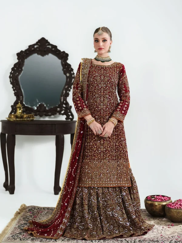 Red Bridal Lehenga Dress for Wedding in Ireland UK