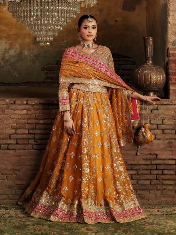 Yellow Chiffon Lehenga Party Dress Ireland Women